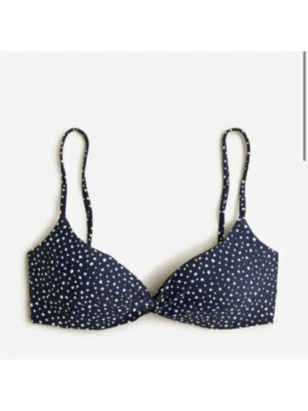 NWT J. Crew Women’s Blue Strappy Twist Bikini Top Bra Size 3X